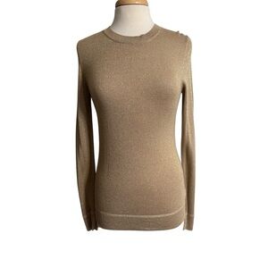 Joe Fresh Gold Shimmer Women's Sweater size Small